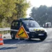 La carretera va quedar tallada després de l'accident. Foto: Actu3.