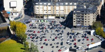 Imatge de l'aparcament del Parc Central. Foto: Comú ALV.