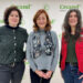 La treballadora social de Càritas Andorrana, Marta Roma, la directora de Creand Fundació, Francesca Ros, i la coordinadora de la Botiga Solidària de la Creu Roja Andorrana, Carine Leclerc. Foto: Creand Fundació