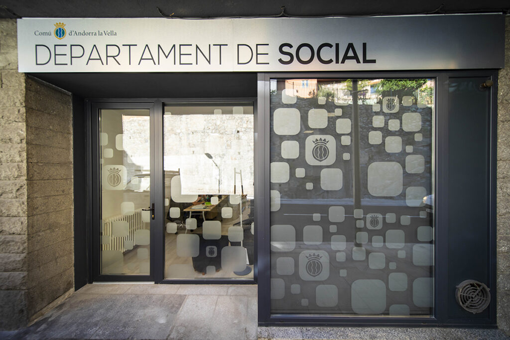 Entrada del departament de Social. Foto: Comú d'Andorra la Vella