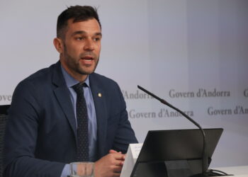 El secretari d'estat de Transició Energètica, Transport i Mobilitat, David Forné, durant la roda de premsa. Foto: I. M. (ANA)