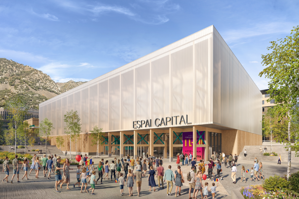 El disseny de com serà l'Espai Capital. Foto: Comú d'Andorra la Vella