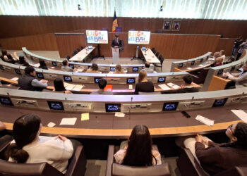 L'inici de la lliga de debat a l'hemicicle del Consell General. Foto: R. S. (ANA)