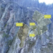 Imatge dels blocs amb risc d'esllavissada. Foto: Google.