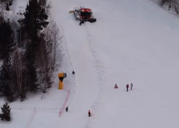Un frame del vídeo publicat a xarxes (@enjoyingmountains).