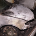 Vehicles calcinats a Aixirivall. Foto: RTVA