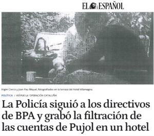 La policia va gravar com Miquel entregava les dades a un comissari / El Español
