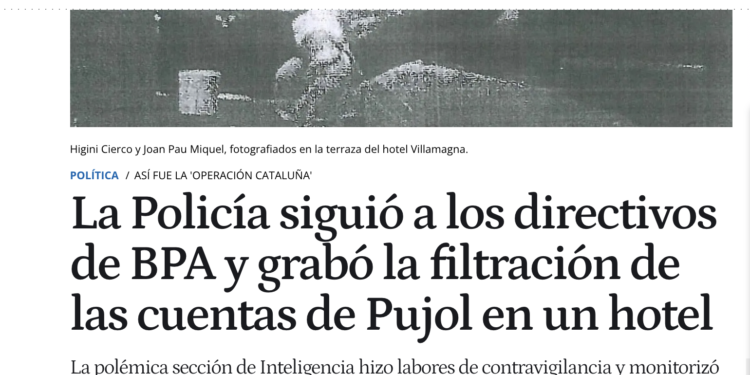 Article que recull el seguiment de l'entrega i on hi ha Miquel i Cierco a la foto / El Español