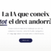 La pàgina d'accés a la IA Corpus.