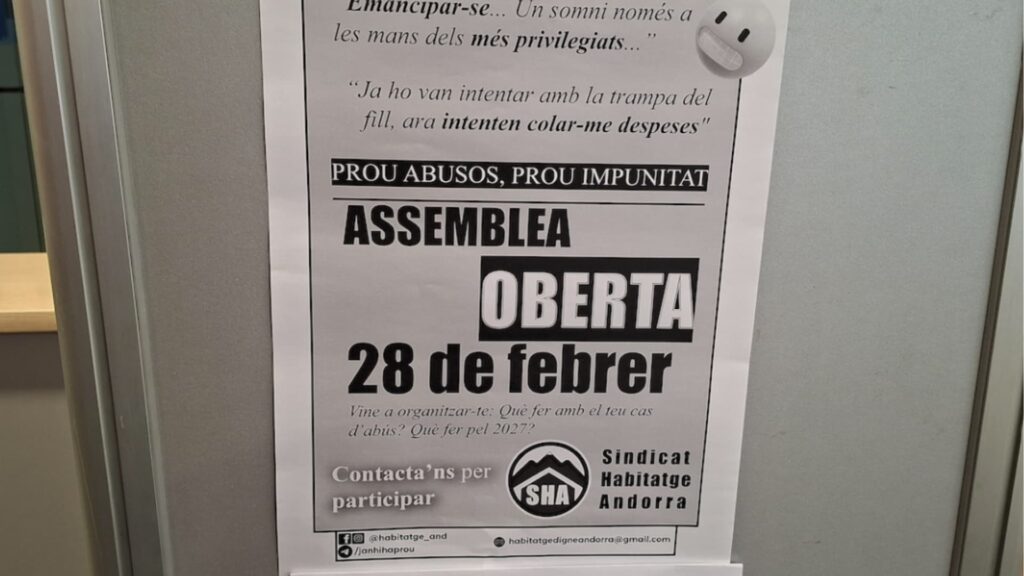 No es descarten mobilitzacions contra la desintervenció dels lloguers a Andorra: "La situació és crítica"
