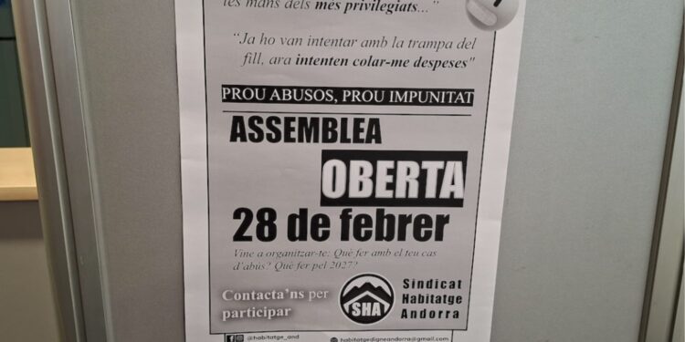 No es descarten mobilitzacions contra la desintervenció dels lloguers a Andorra: "La situació és crítica"
