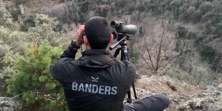 Banders durant un control al medi. Foto: Banders d'Andorra