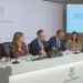 Roda de premsa per explicar els paquets econòmics destinats a pal·liar els efectes de l'esllavissada a l'RN20.