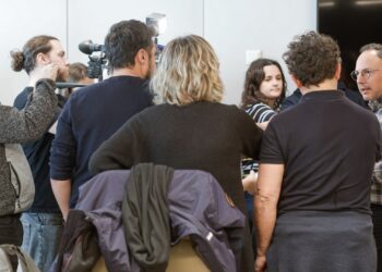 Xavier Espot, cap de Govern d'Andorra, oferint declaracions sobre l'obertura de l'accés cap a Andorra.