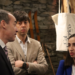 El cònsol major de Canillo, Jordi Alcobé, el cònsol major d'Andorra la Vella, Sergi González, i la cònsol menor, Olalla Losada, minuts abans de la reunió de Cònsols.