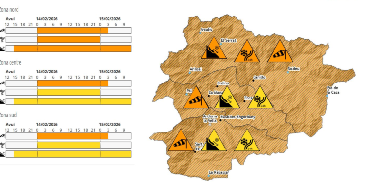 Alerta taronja aquest dissabte per ventades a tot el país que arribaran a 90 km/h en alguns fons de vall
