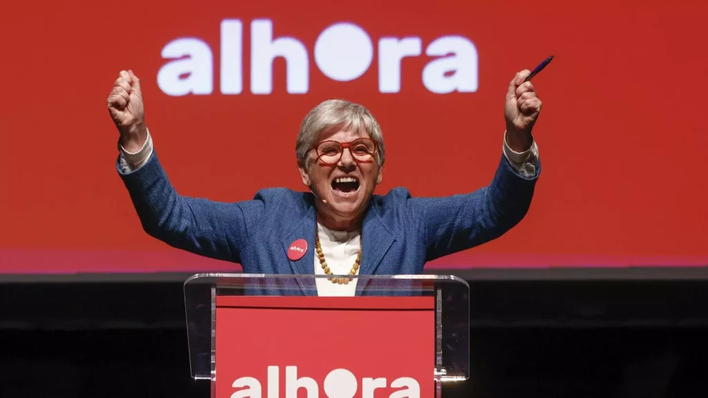 Míting del partit Alhora. Foto: ARA.