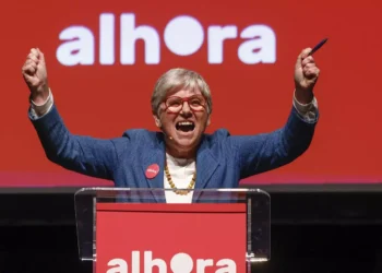 Míting del partit Alhora. Foto: ARA.