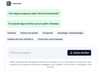 La IA per resoldre dubtes sobre l’acord d’associació acumula més de 5.400 consultes