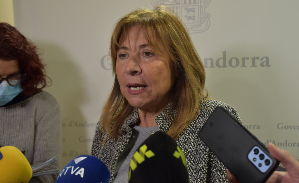 La ministra de presidència, economia, treball i habitatge, Conxita Marsol (Foto: I. M.).