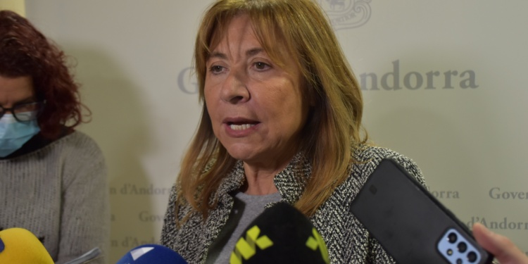La ministra de presidència, economia, treball i habitatge, Conxita Marsol (Foto: I. M.).