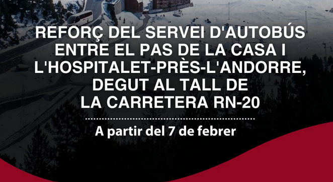 Reforç de transport a la connexió entre Andorra i França.