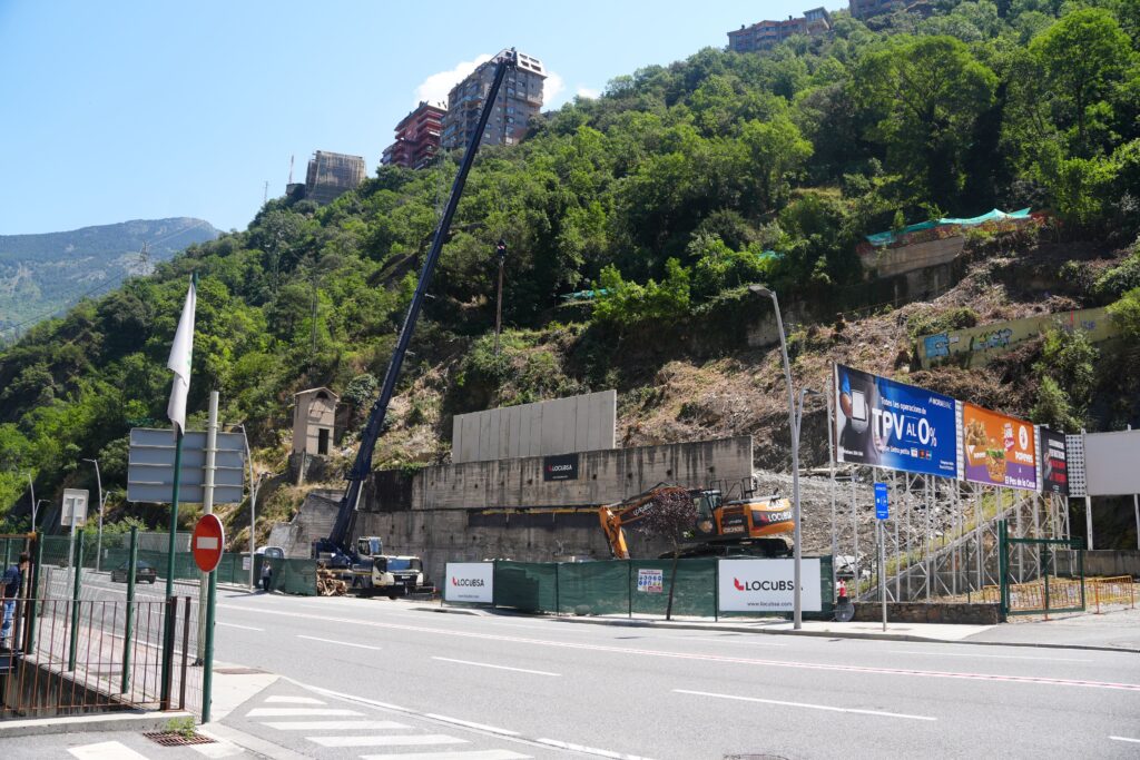 L'estat del terreny després de la primera fase dels treballs. Foto: Comú de Sant Julià de Lòria