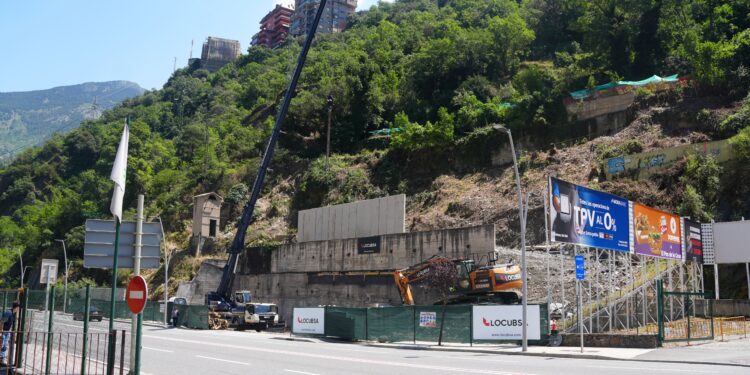 L'estat del terreny després de la primera fase dels treballs. Foto: Comú de Sant Julià de Lòria