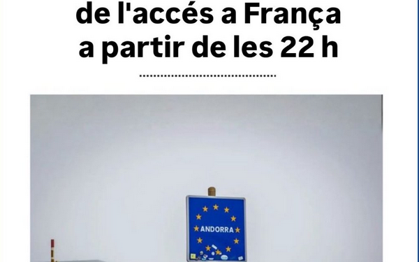Tancament de la frontera amb França a partir de les 22 hores a causa del temporal
