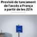 Tancament de la frontera amb França a partir de les 22 hores a causa del temporal