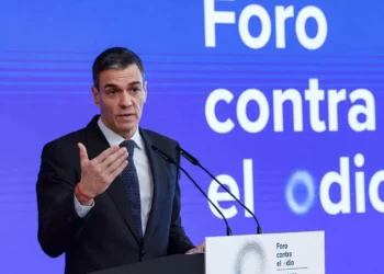 Pedro Sánchez en la presentació / Google
