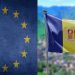 Banderes d'Andorra i la UE.