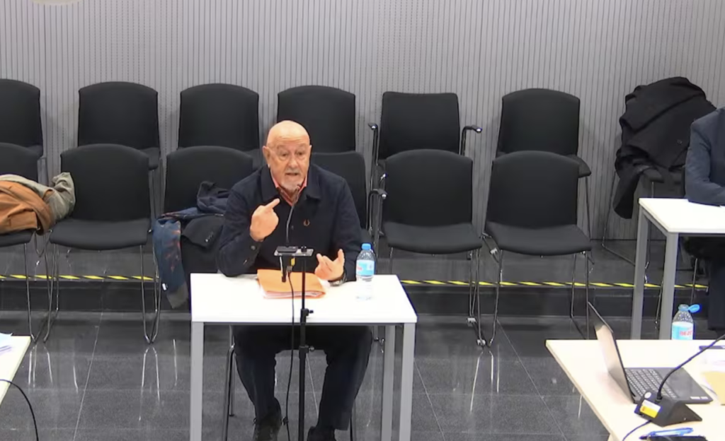 Marcelino Martín Blas durant la declaració / Audiència Nacional
