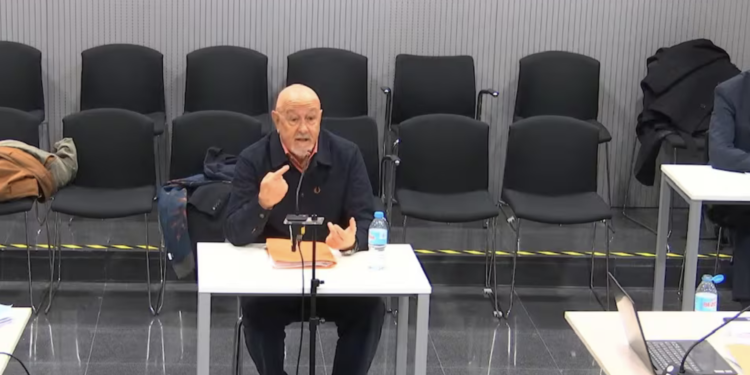 Marcelino Martín Blas durant la declaració / Audiència Nacional