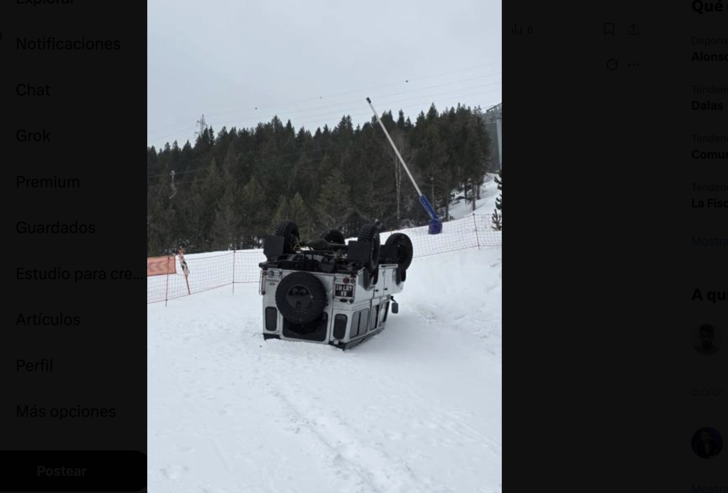 Imatge del vehicle bolcat / Xarxes