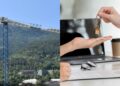 Collage de grues a Andorra la Vella i entrega de claus d'un pis.