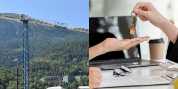 Collage de grues a Andorra la Vella i entrega de claus d'un pis.