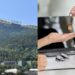 Collage de grues a Andorra la Vella i entrega de claus d'un pis.
