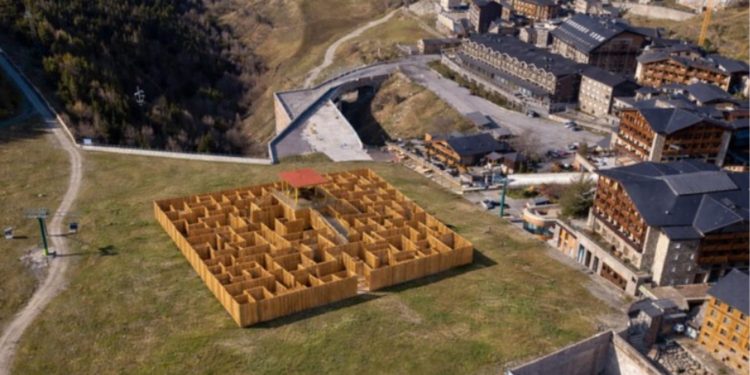 El nou laberint a escala humana que Andorra estrenarà aquest estiu per captivar les famílies.