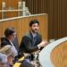 El president del grup parlamentari de Concòrdia, Cerni Escalé, en el Consell General.