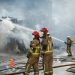 Els bombers activats a l'incendi d'Arinsal.