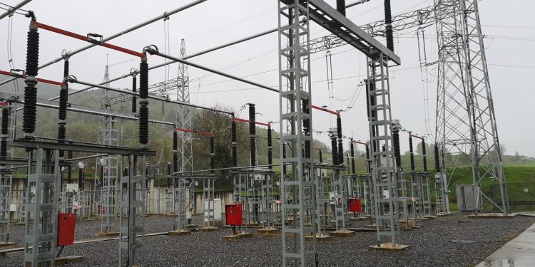 La subestació d'Adrall. Foto: Red Eléctrica
