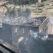 L'estat de la fàbrica d'Arinsal després de gairebé 24 hores foc.