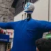 El ninot de Carnavl amb la bandera israeliana / Arxiu