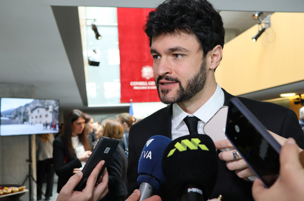 El president del grup parlamentari de Concòrdia, Cerni Escalé.