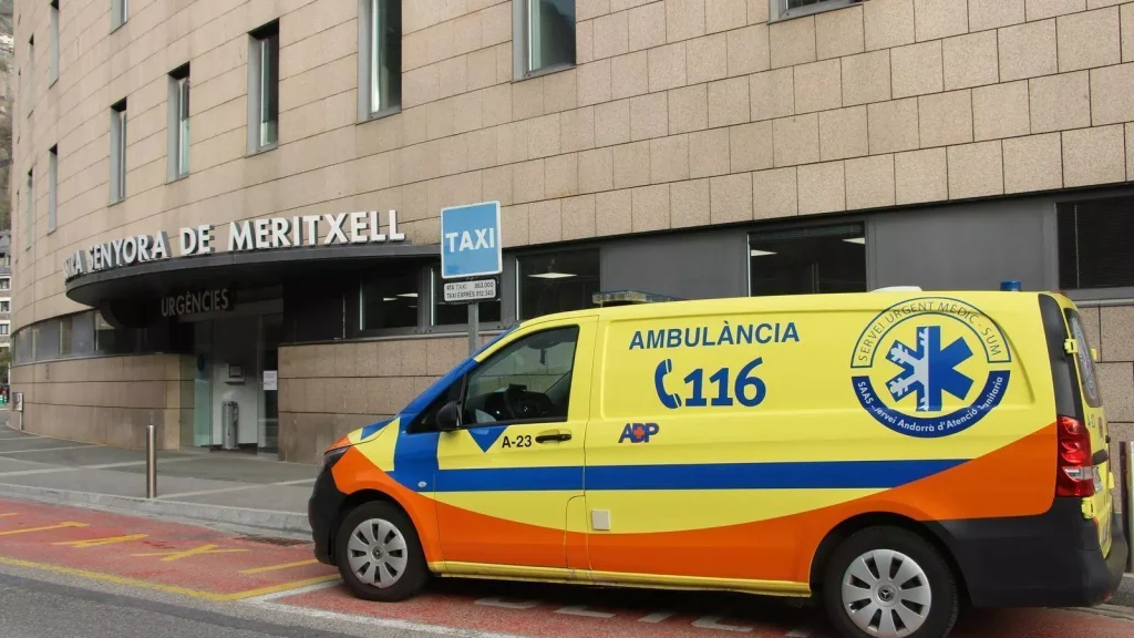 Una ambulància a Andorra