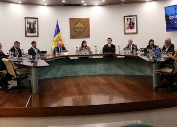 Sessió de consell del comú d'Encamp