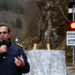 Visita a la zona de l'esllavissada. Foto: Prefectura de l'Arieja