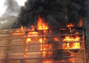 L'incendi als Serradells el novembre del 2018.