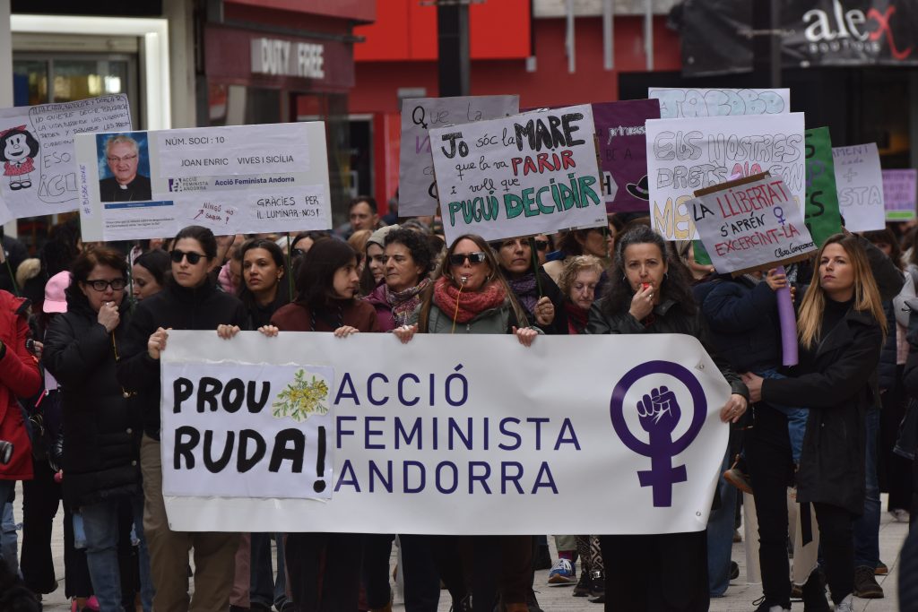 Manifestació d'Acció Feminista. Foto: I. M. (ANA)